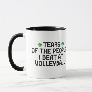 Caneca Lágrimas Das Pessoas Que Ganho Engraçada De Voleib