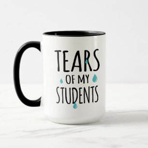 Caneca Lágrimas de meus alunos Ensinando doçura Encantado