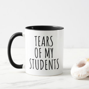 Caneca Lágrimas de meus alunos professores engraçados