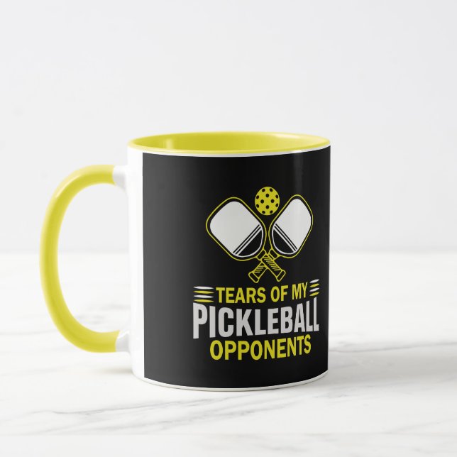 Caneca Lágrimas de meus oponentes do Pickleball (Esquerda)