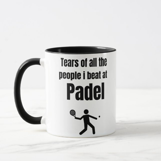 Caneca Lágrimas de todas as pessoas que eu batia no Padel (Esquerda)