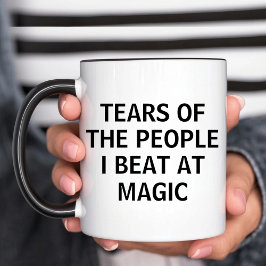 Caneca Lágrimas Divertidas das Pessoas que Eu Derrotei no