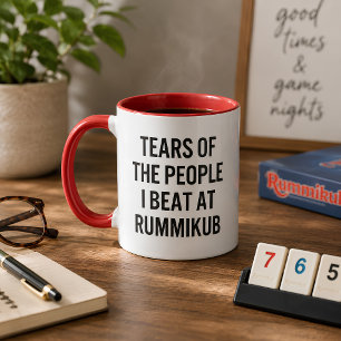 Caneca Lágrimas Divertidas das Pessoas que Eu Derrotei no
