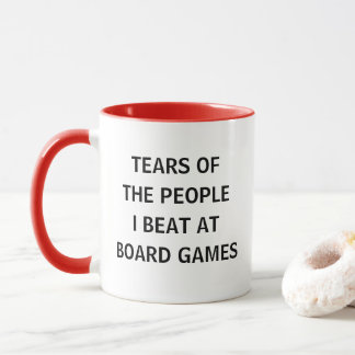 Caneca Lágrimas Divertidas das Pessoas que Eu Derroto em
