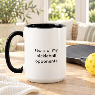 Caneca Lágrimas Divertidas dos Meus Adversários de Pickle