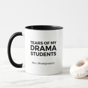 Caneca Lágrimas dos Meus Alunos de Drama Professor Divert