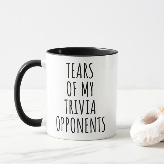 Caneca Lágrimas Dos Meus Opositores Da Trivia (Com Donut)