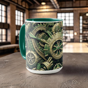 Caneca Lágrimas industriais verdes a vapor