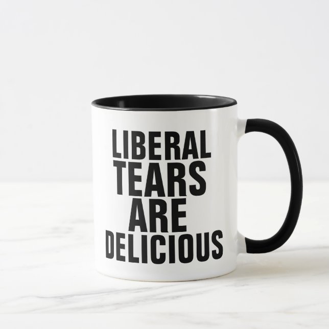 Caneca LÁGRIMAS LIBERAIS SÃO DELICIOSOS LÁGRIMAS DE Café (Direita)