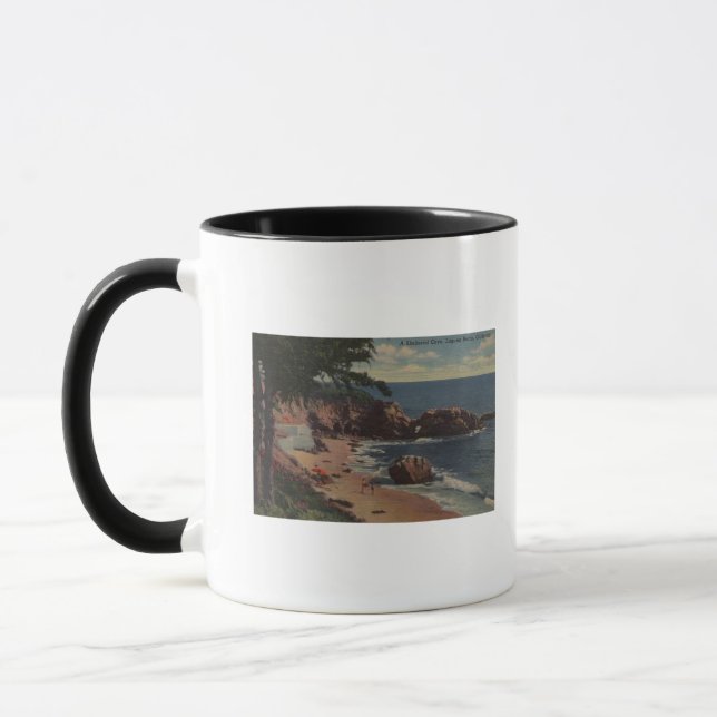 Caneca Laguna Beach, CA - Prata Protegida na Costa (Esquerda)
