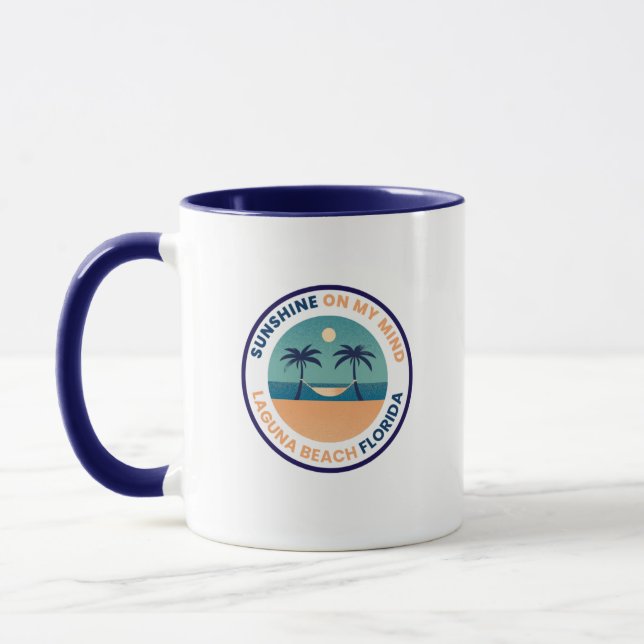 Caneca Laguna Beach Flórida Café Mug (Esquerda)