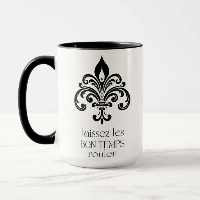 Caneca Laissez Les Bon Temps Rouler New Orleans Vibes (Esquerda)