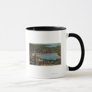 Caneca Lakeland, Flórida - Vista aérea da cidade mostrand