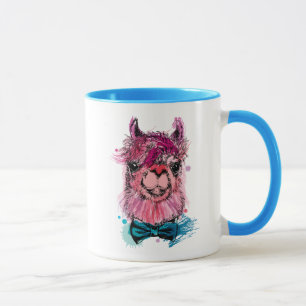 Caneca Lama cor-de-rosa bonito