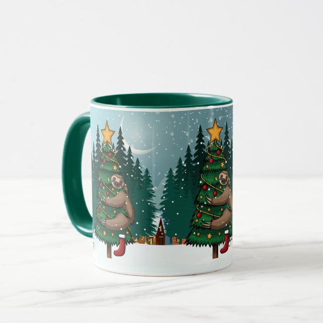 Caneca Lama de Natal Bonita (Frente Esquerda)