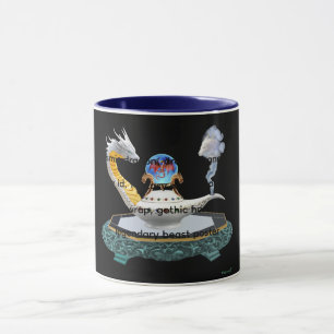 Caneca Lâmpada de Cerâmica Mágica de Dragão Fantasia Artí