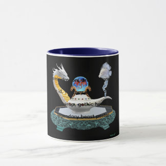 Caneca Lâmpada de Cerâmica Mágica de Dragão Fantasia Artí