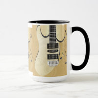 Lâmpada Parede Guitarra Ilustração-Monograma