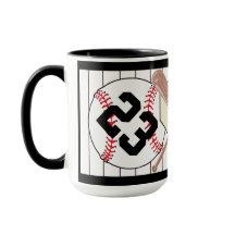 Lâmpada Personalizada De Café Pinstripe De Basebal