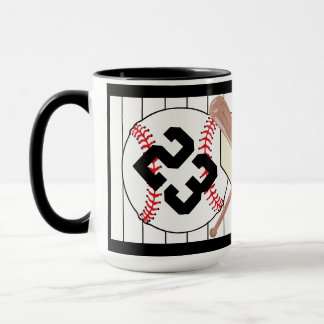 Caneca Lâmpada Personalizada De Café Pinstripe De Basebal