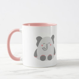 Caneca Lâmpada personalizada de elefante giro