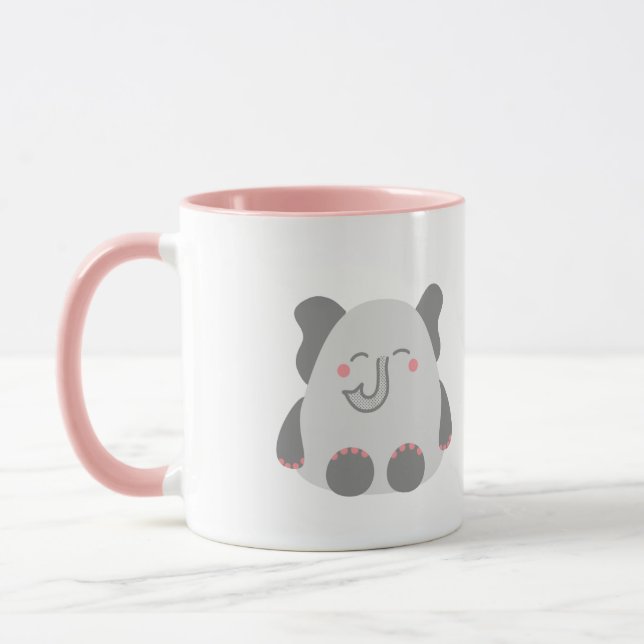 Caneca Lâmpada personalizada de elefante giro (Esquerda)