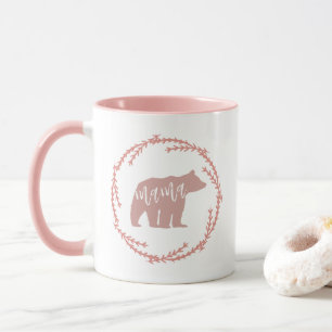 Caneca Lâmpada, Rosa, Corrida, Mama Bear Mug