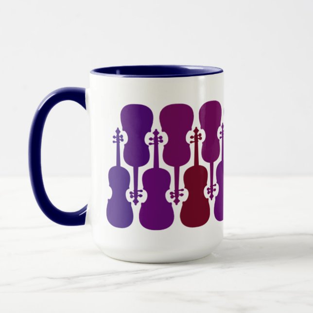 Caneca Lâmpada Violina Roxa (Esquerda)