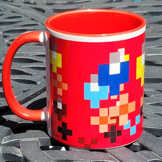 Caneca Lâmpadas abstrato 1