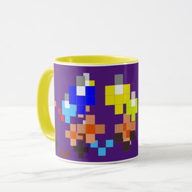 Caneca Lâmpadas abstrato 1 (Frente Esquerda)