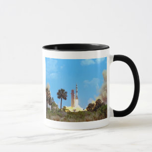 Caneca Lançamento do Foguete Saturn V da NASA Apollo 16