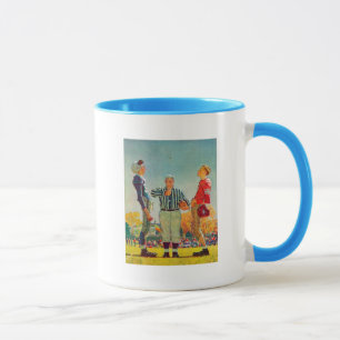 Caneca Lance da moeda por Norman Rockwell