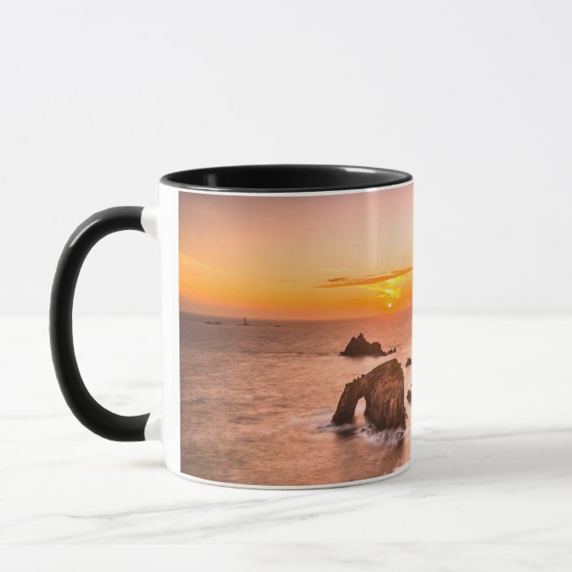 Caneca Lands End Sunset Enys Dodnan Armed Cornwall (Esquerda)