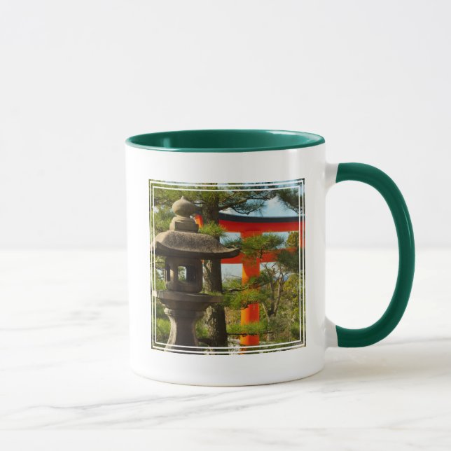 Caneca Lanterna de Pedra e Portão Torii (Direita)
