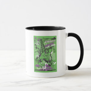Caneca Lanterna verde - poster absurdo da colagem
