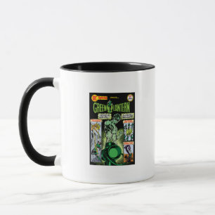 Caneca Lanterna Verde - Quadrícula Verde Sombreada
