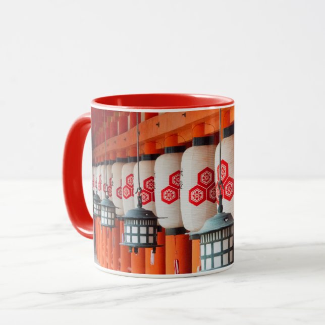 Caneca Lanternas dentro do Santuário Itsukushima (Frente Esquerda)