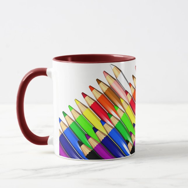 Caneca lápis a cores (Esquerda)