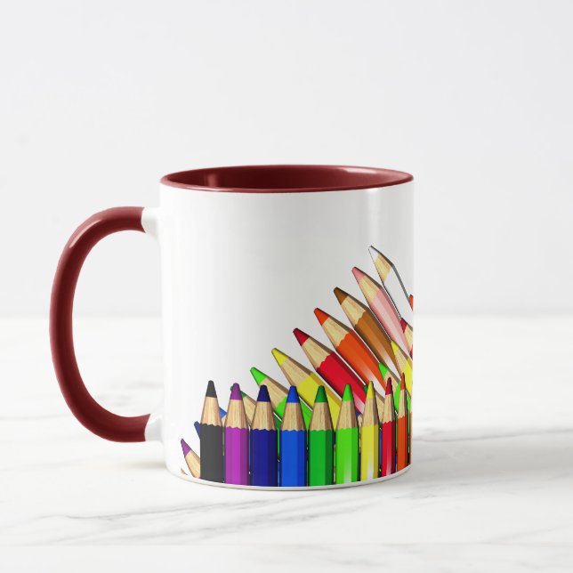 Caneca lápis a cores (Esquerda)