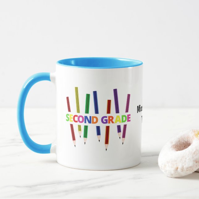Caneca Lápis - Lúpis de Professores Personalizáveis do Se (Com Donut)