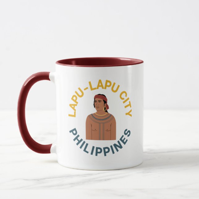 Caneca Lapu-Lapu Cidade Filipinas Café Mug (Esquerda)
