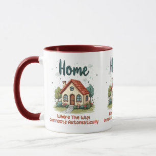 Caneca Lar Aconchegante de Cottagecore Arte de Casa Capri