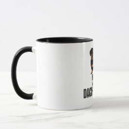 Caneca Lar é Onde Está o Café Black & Tan Dachshund