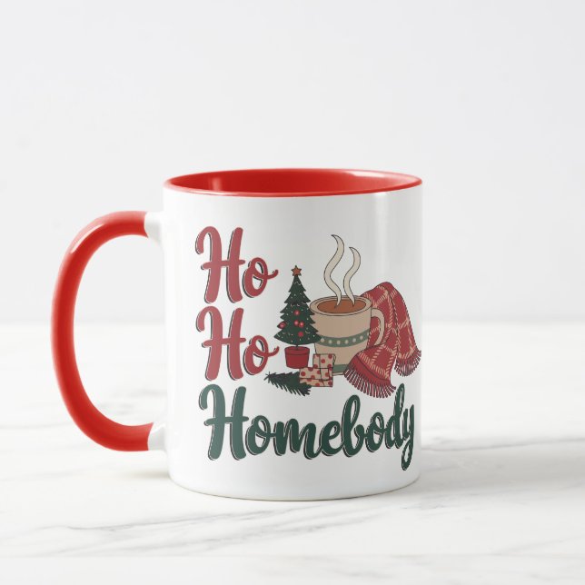 Caneca Lar Feliz Natal Aconchegante (Esquerda)