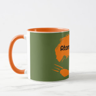 caneca laranja alça