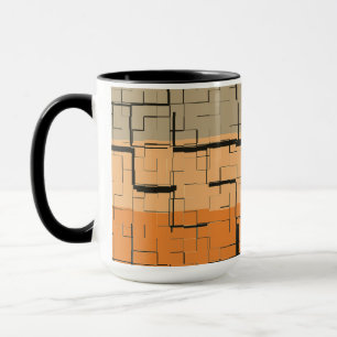 Caneca Laranja Amarelo Pêssego Padrão COOL