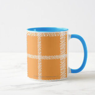 Caneca Laranja da xadrez