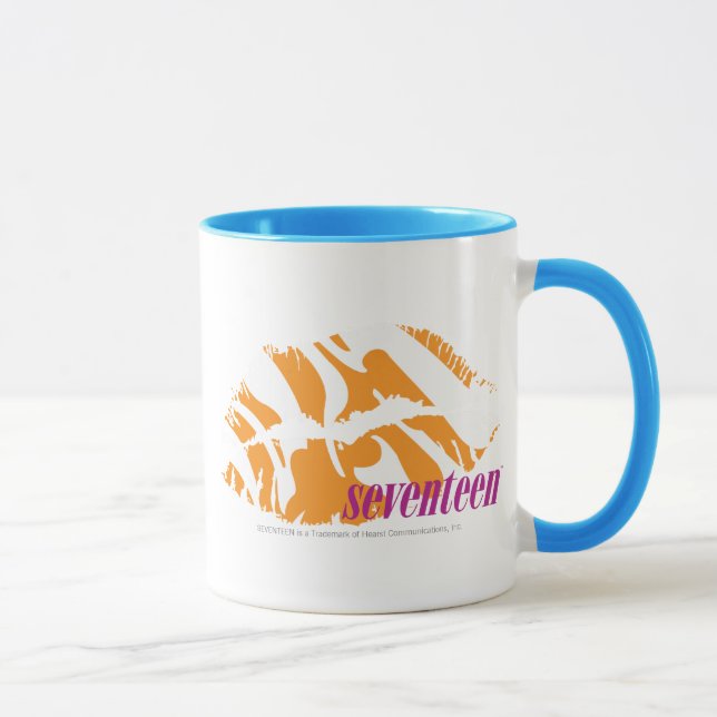 Caneca Laranja da zebra (Direita)