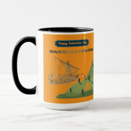 Caneca Laranja Honra a Colombo