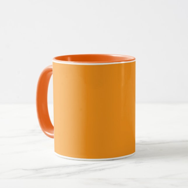 Caneca Laranja-laranja, cor sólida, (Frente Esquerda)